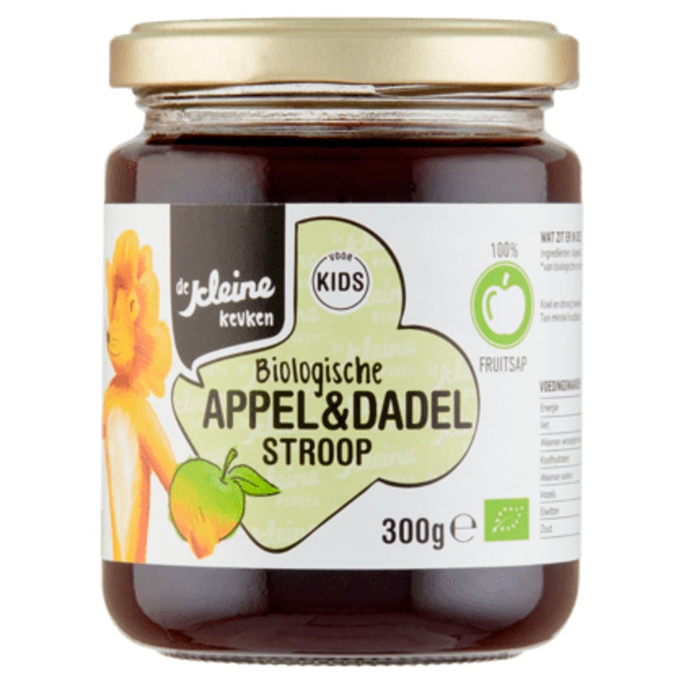 De Kleine Keuken Biologische Stroop Appel & Dadel