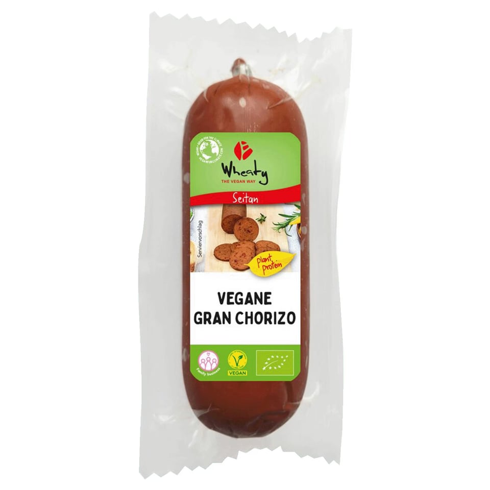 Wheaty Vegan Organic Gran Chorizo 200g