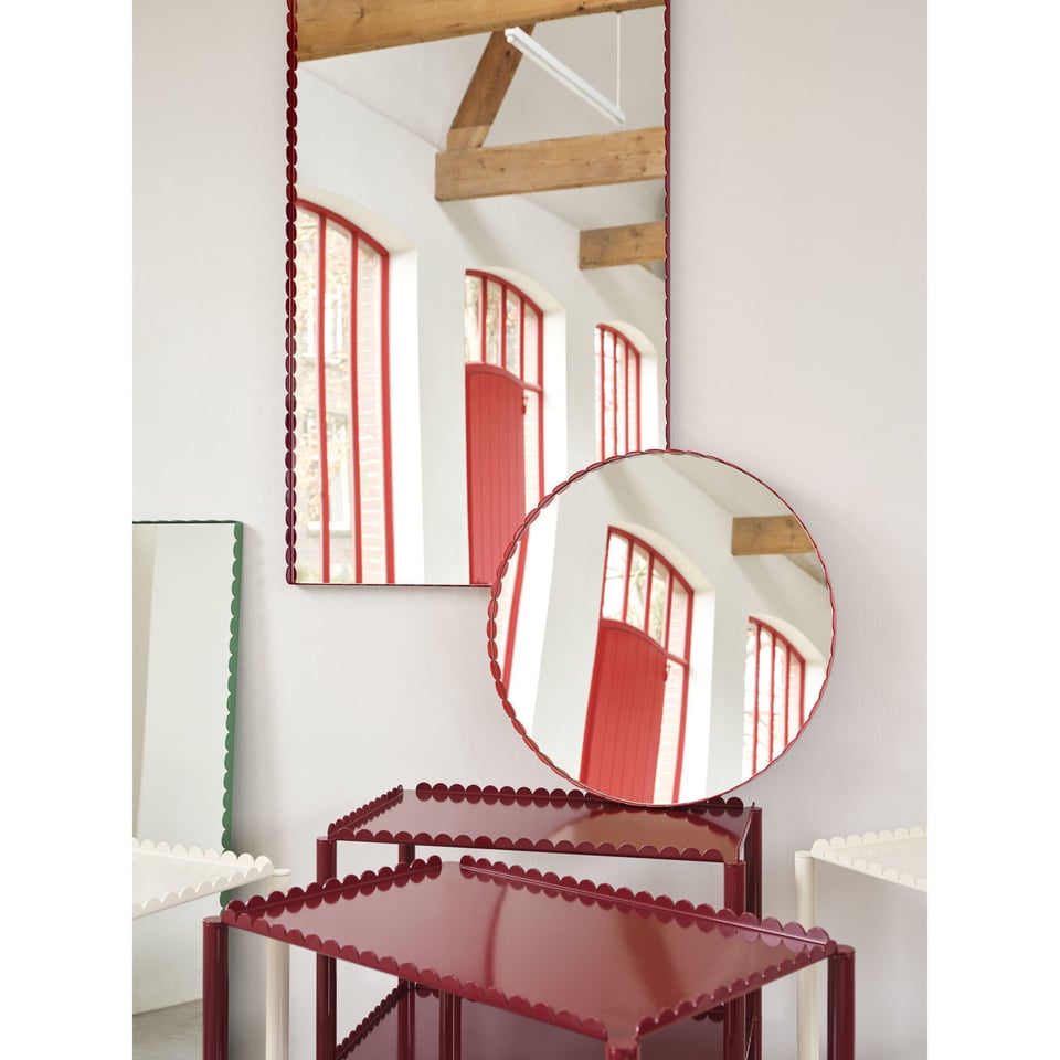 Spiegel Arcs Rond Rood