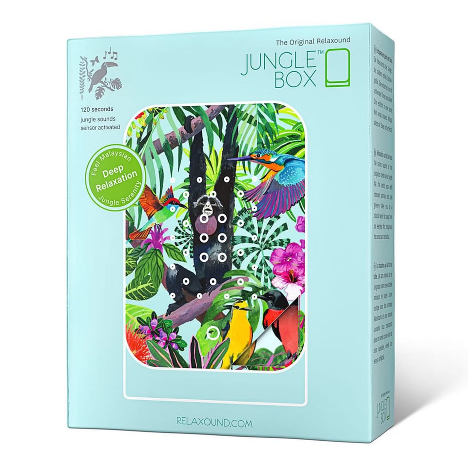 Junglebox Met Exotische Geluiden in 3 Kleuren