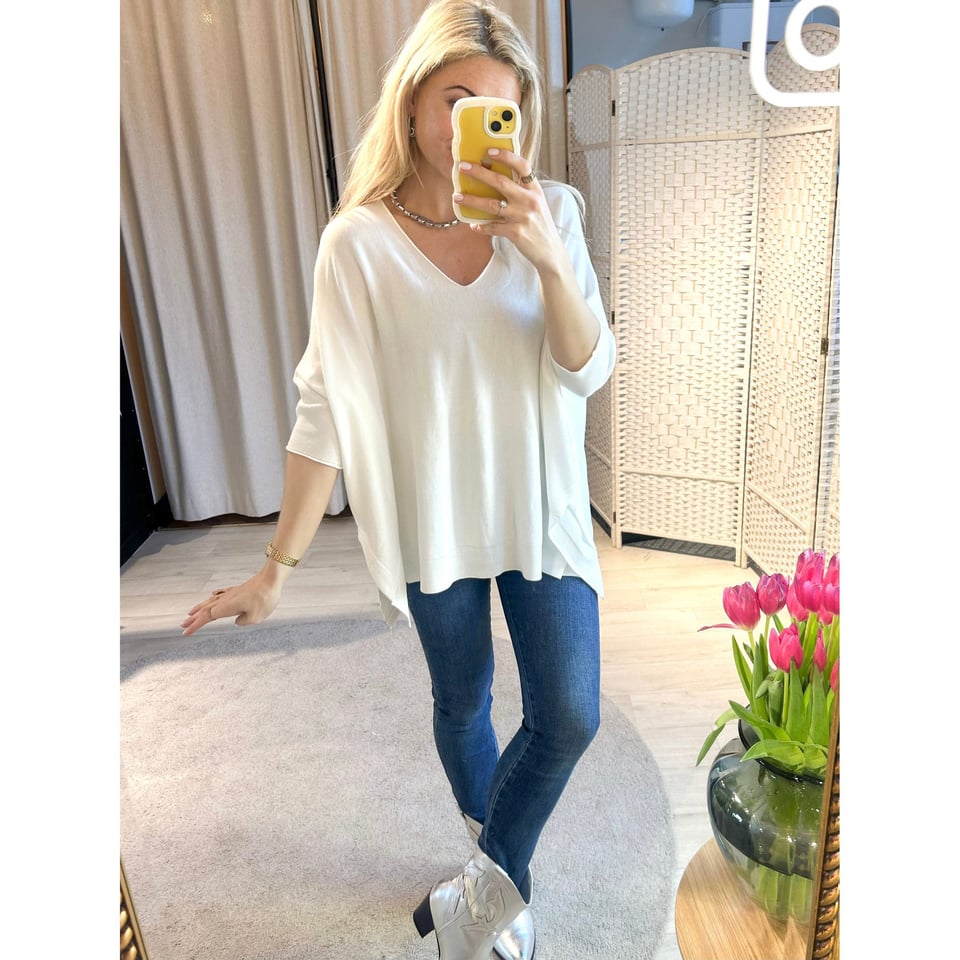 New Fashionable fitted top - Offwhite