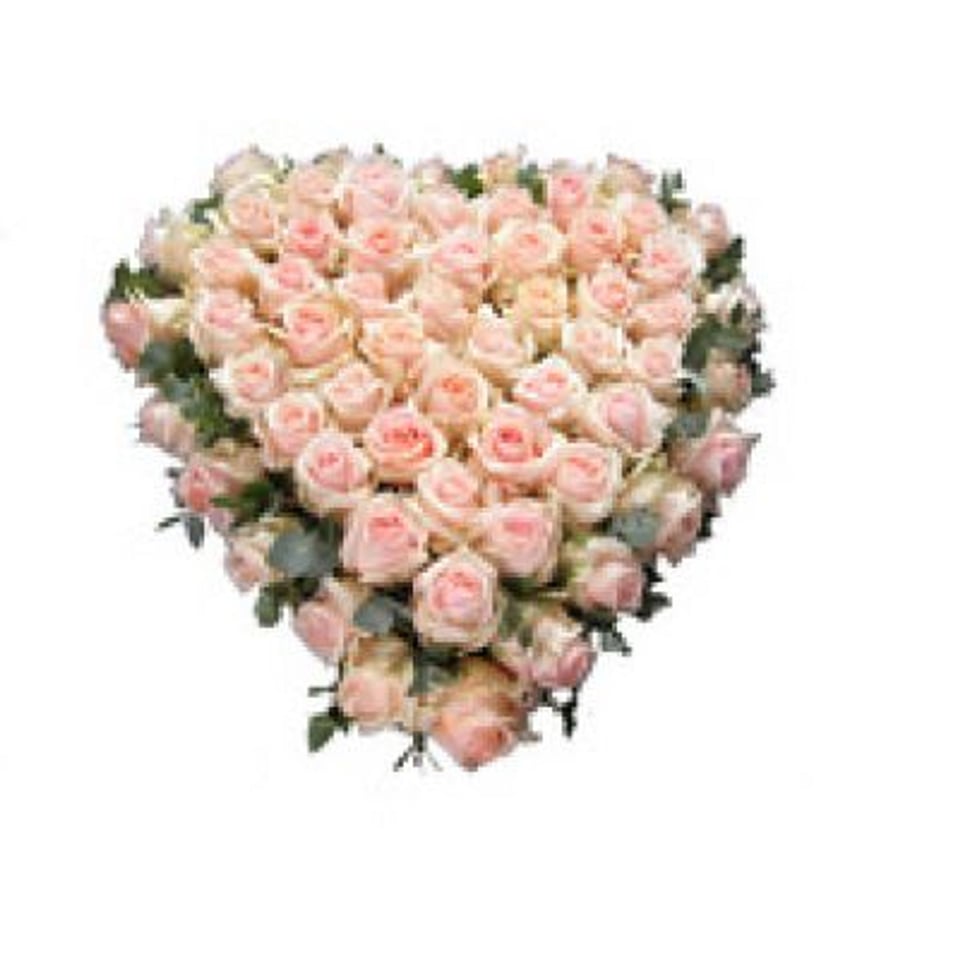 Rouw Hart Rose - Rouwhart Rose 40 Cm