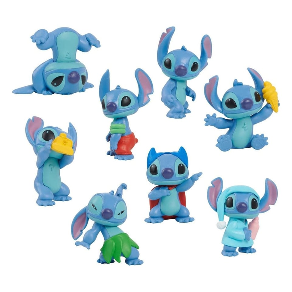 Disney Lilo & Stitch - Verzamelbare Figuren Set - 8 Stuks