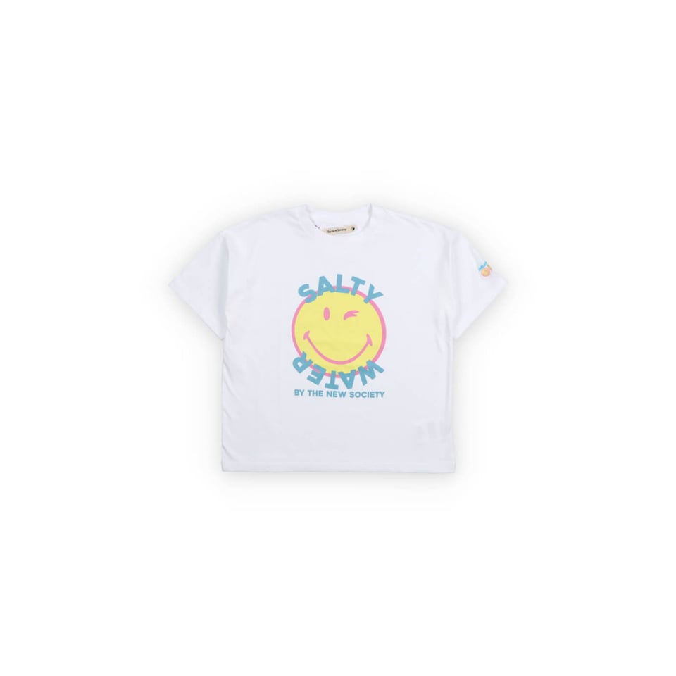 The New Society Smiley T-Shirt Salty Water