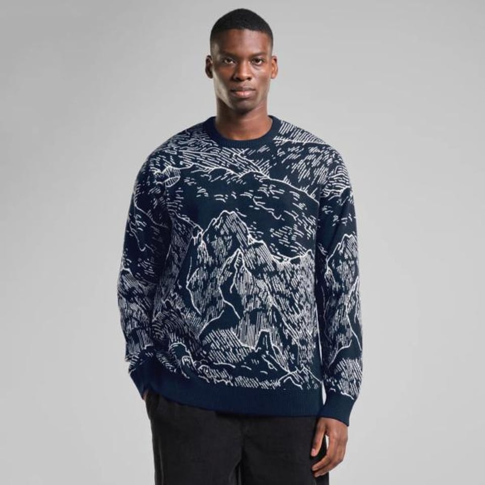 Dedicated Sweater Mora Mountain Horizon Navy