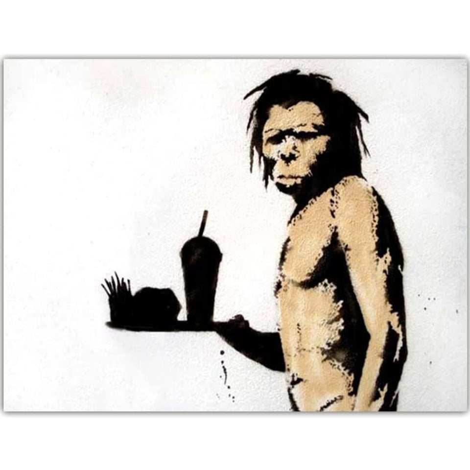 Postkaart - Banksy - Fast Food