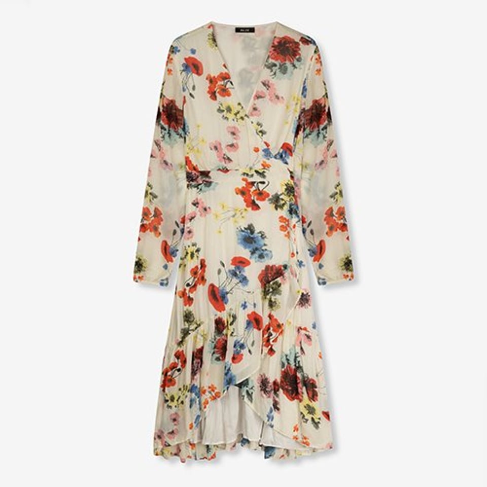 Alix  Flower Chiffon Dress - Size(Medium)