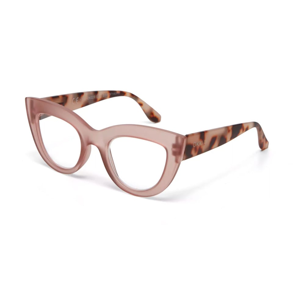 Leesbril CLAUDIA Cat-Eye Pink Havana OK023PH