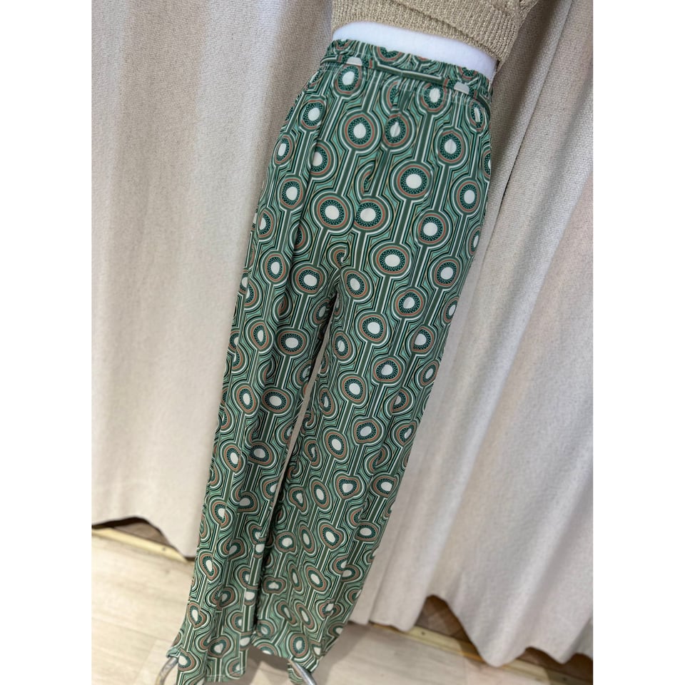 Graphic summer pants  Green