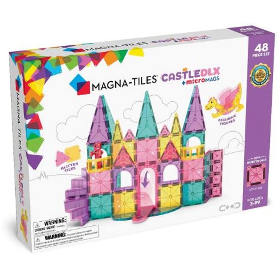 MAGNA-TILES CASTLE DLX + microMAGS