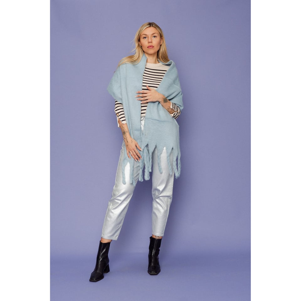 Zilveren metallic broek
