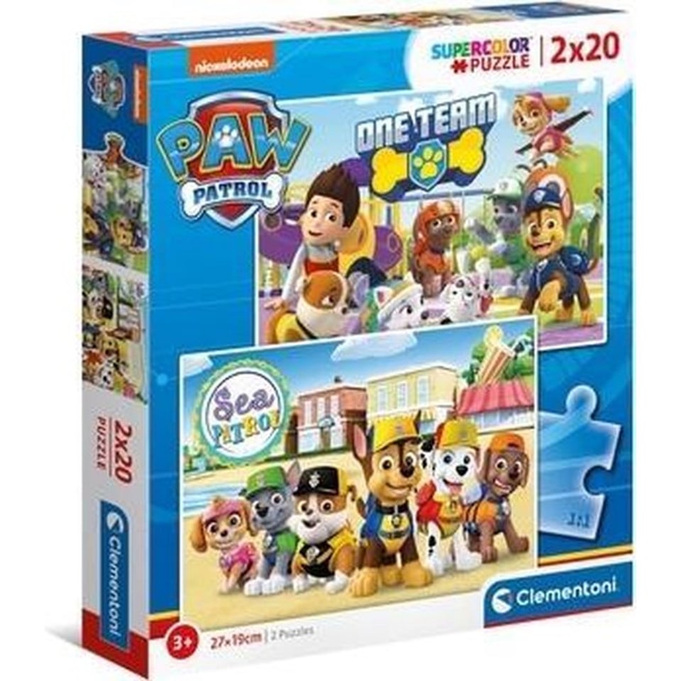 Paw Patrol Puzzel 2x 20stuks