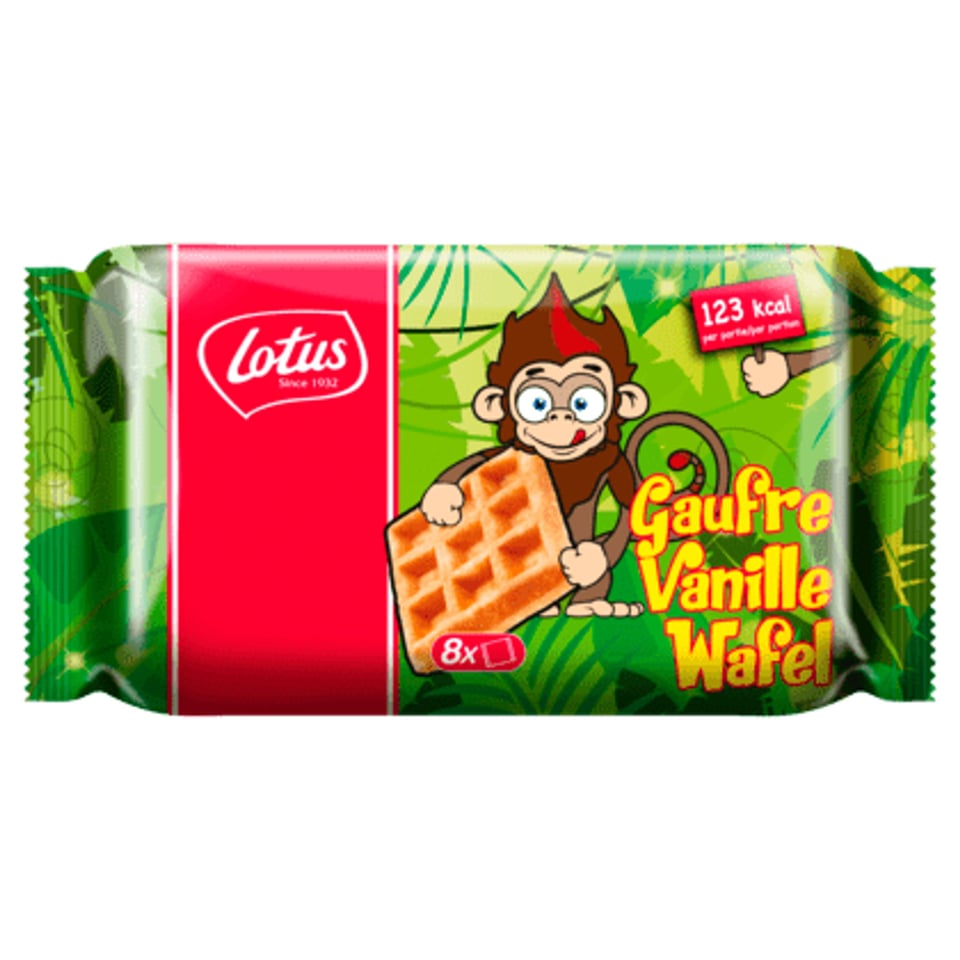 Lotus Wafel Vanille Aap