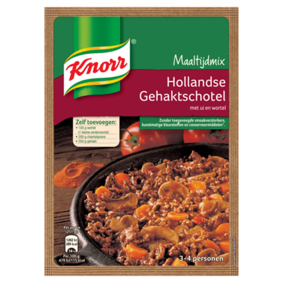 Knorr Mix Voor Gehaktschotel