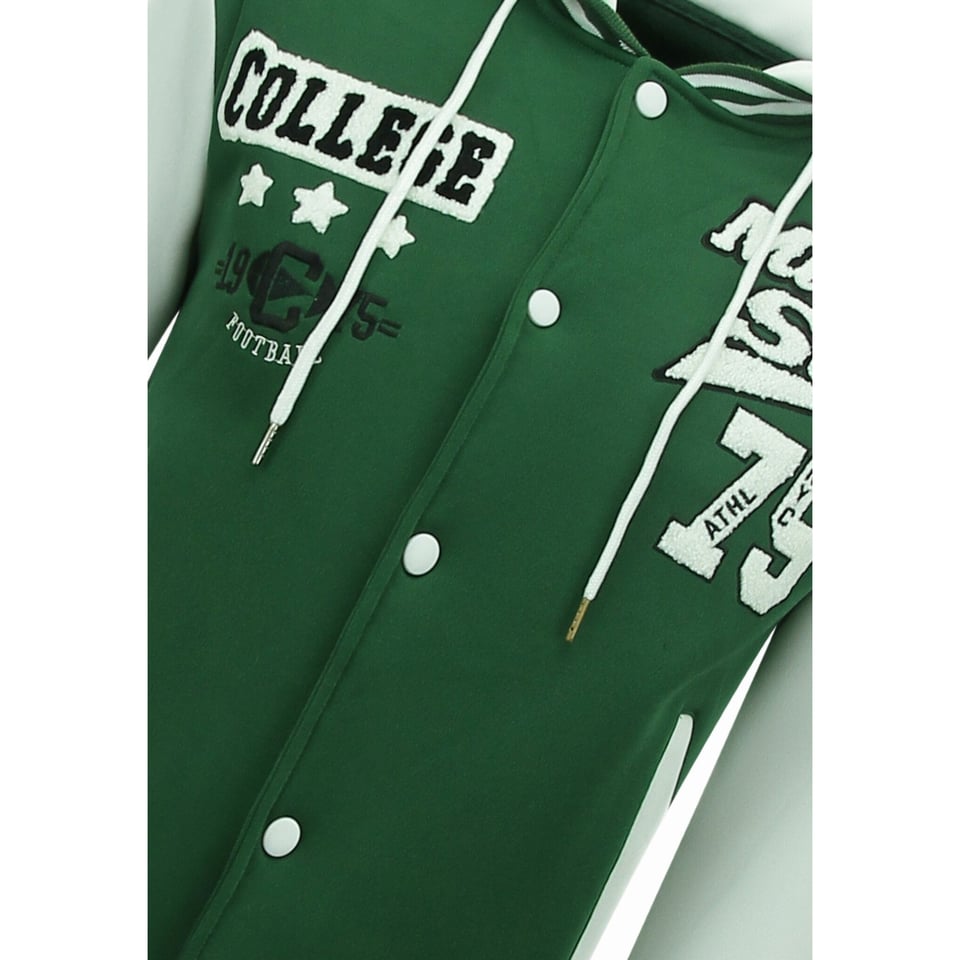 Baseball Vest Met Capuchon - 905 - Groen