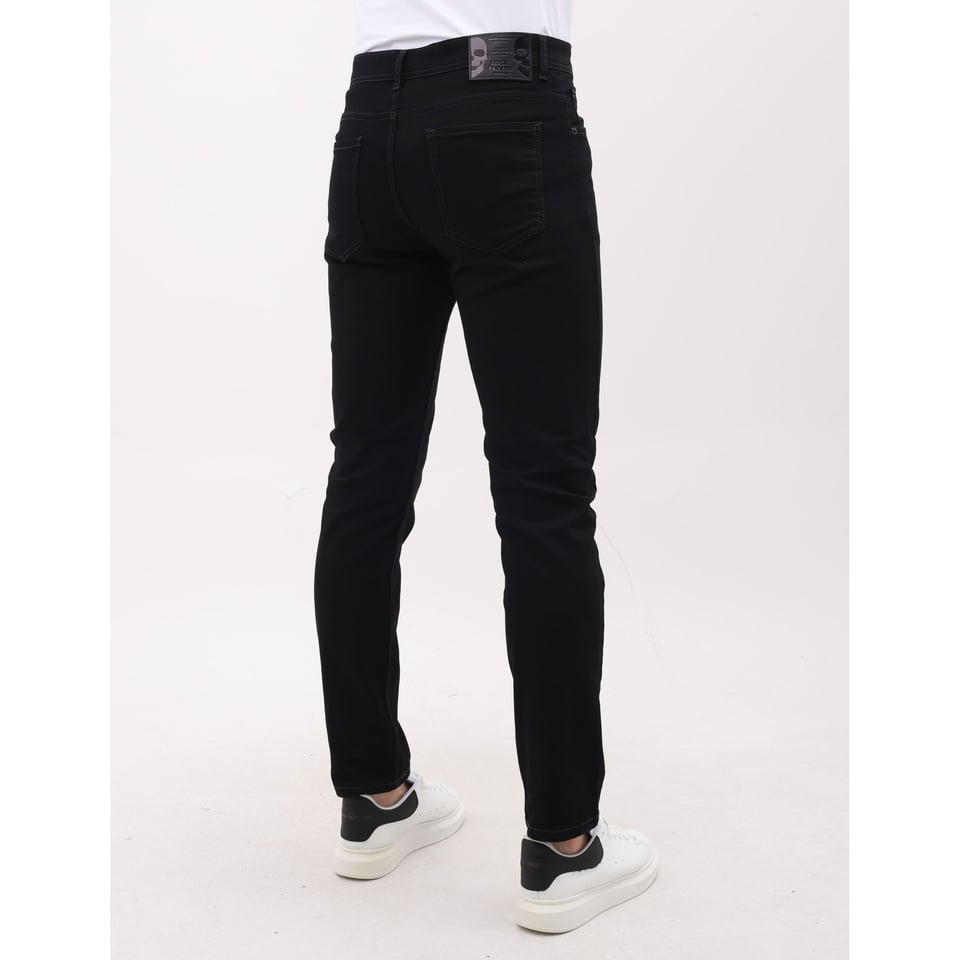 Spijkerbroek Mannen - Nette Stretch Spijker Broek Heren - Regular Fit - MM-R-04 - Zwart