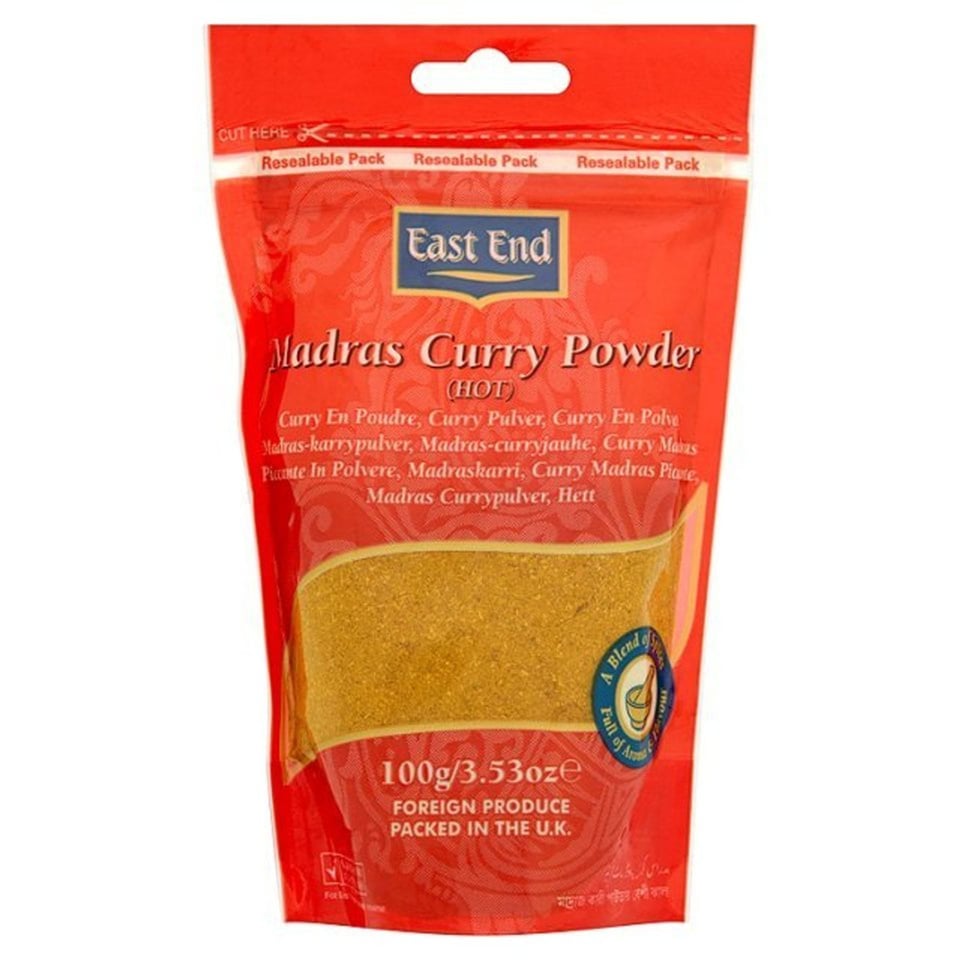 East End Madras Curry Powder Hot Zip 100Gr