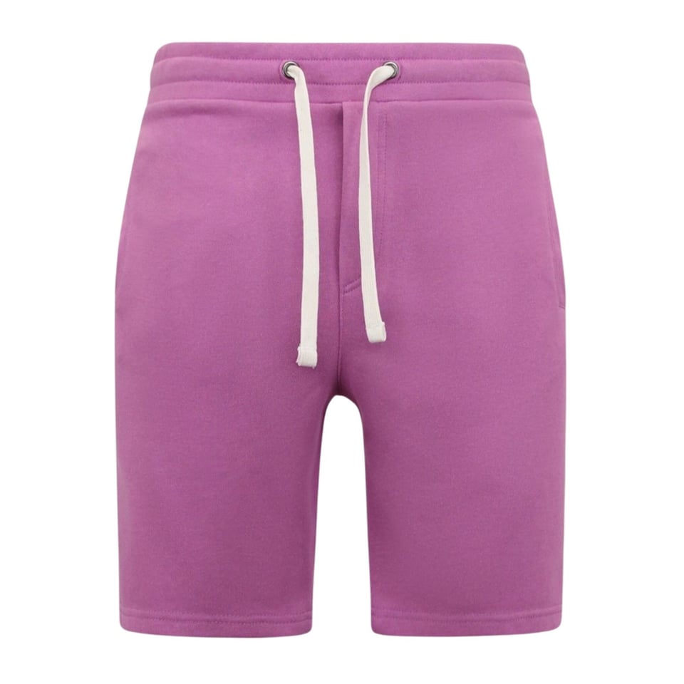 Hoodie Heren Met Rits - Nette Jogging Shorts Heren - SET - Paars