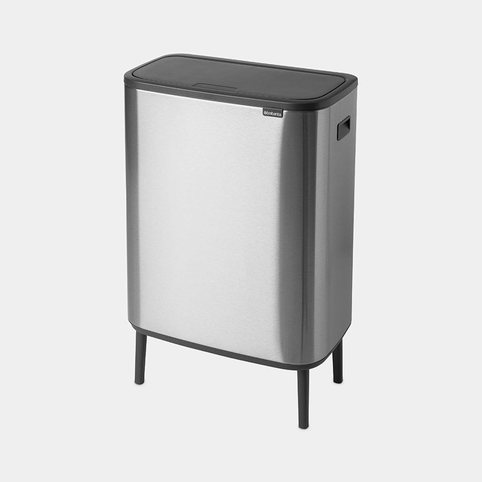 Brabantia Bo Touch Bin Afvalemmer High 60 Liter Matt Steel Fingerprint Proof