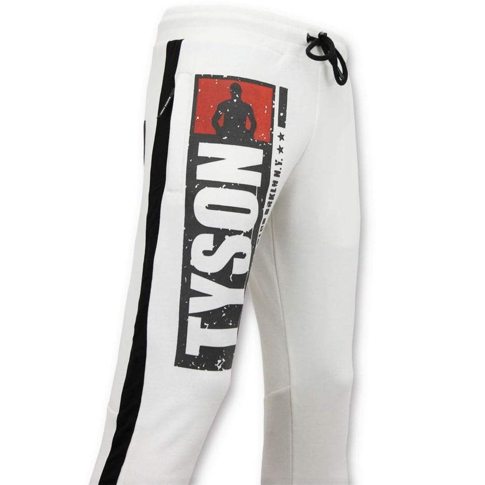 Exclusieve Mannen Joggingbroek - Mike Tyson Boxing Club - Wit