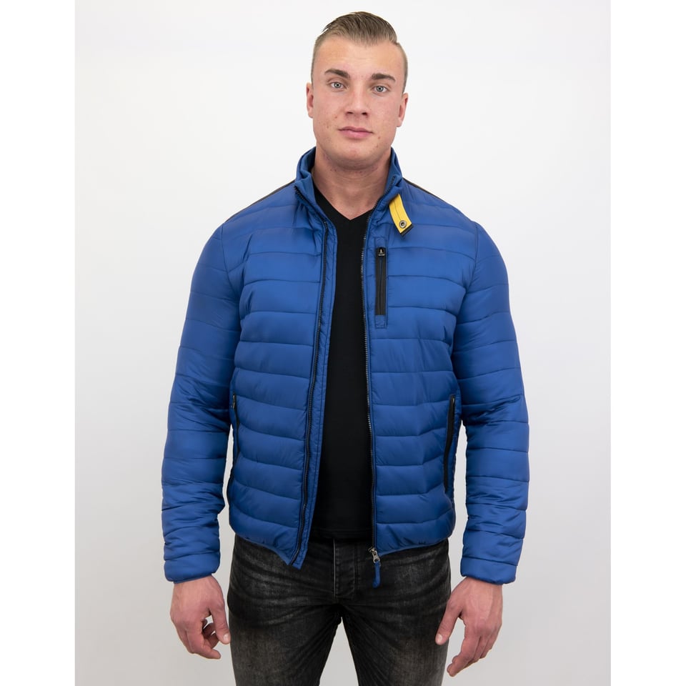 Heren Korte Jas - Slim Fit- Blauw