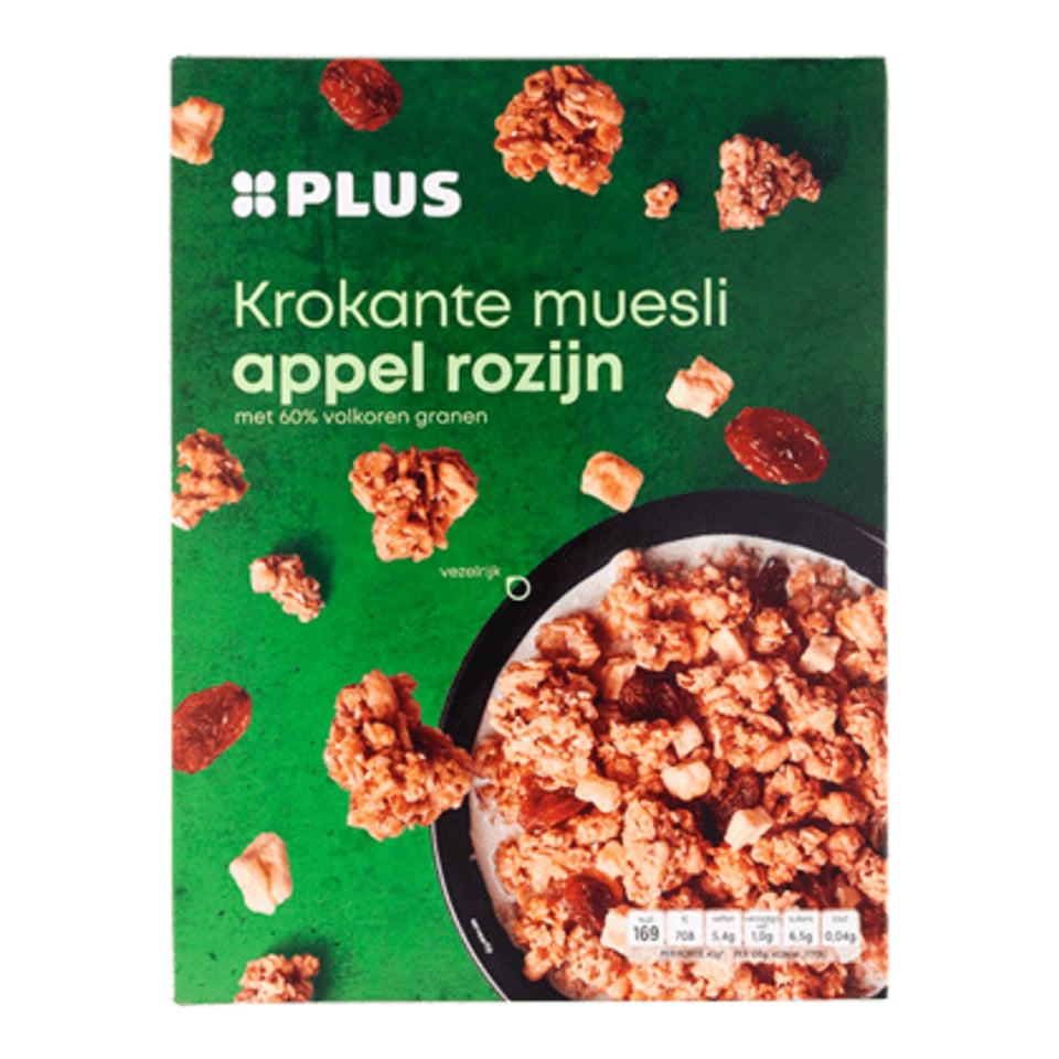 PLUS Krokante Muesli Appel Rozijn