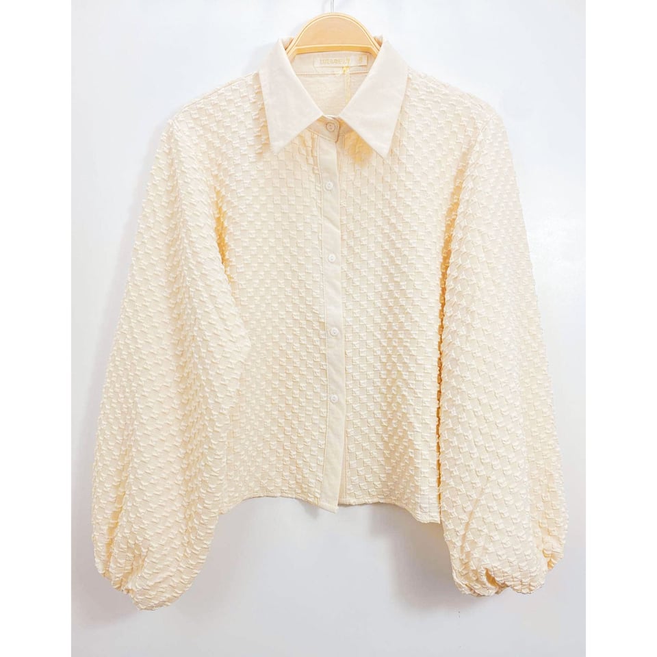 The Perfect Structured Blouse - Beige