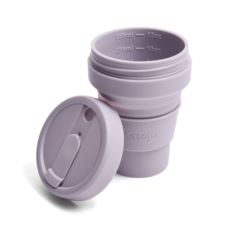 Stojo Pocket Opvouwbare Beker 355ml Lila