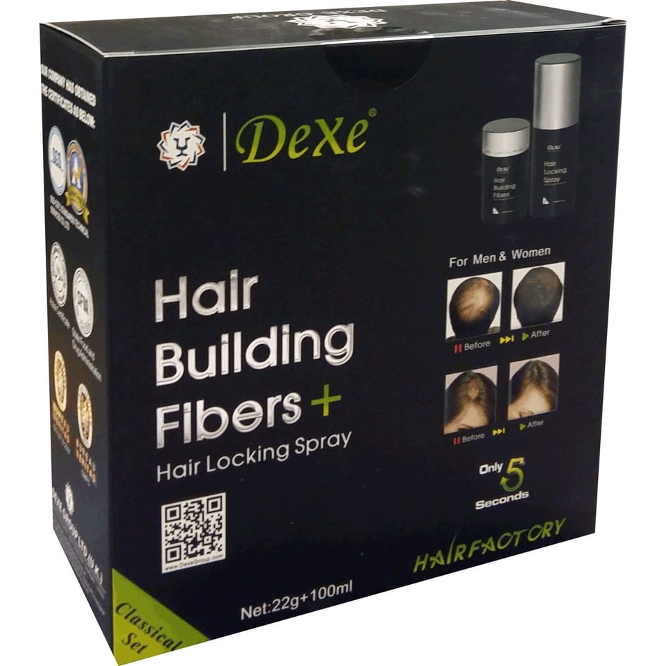 Dexe Hair Building Fibers + Spray