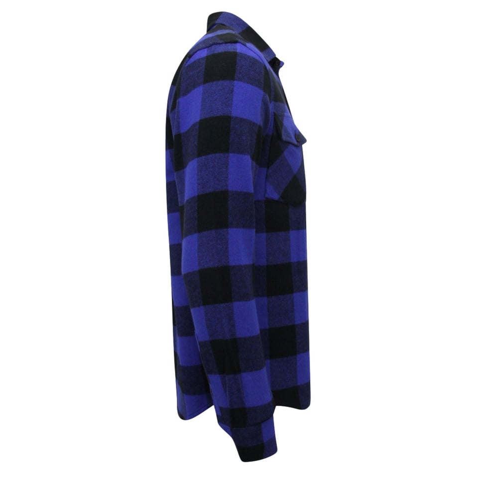 Flanel Overhemd Heren - Houthakkersblouse Heren - Blauw