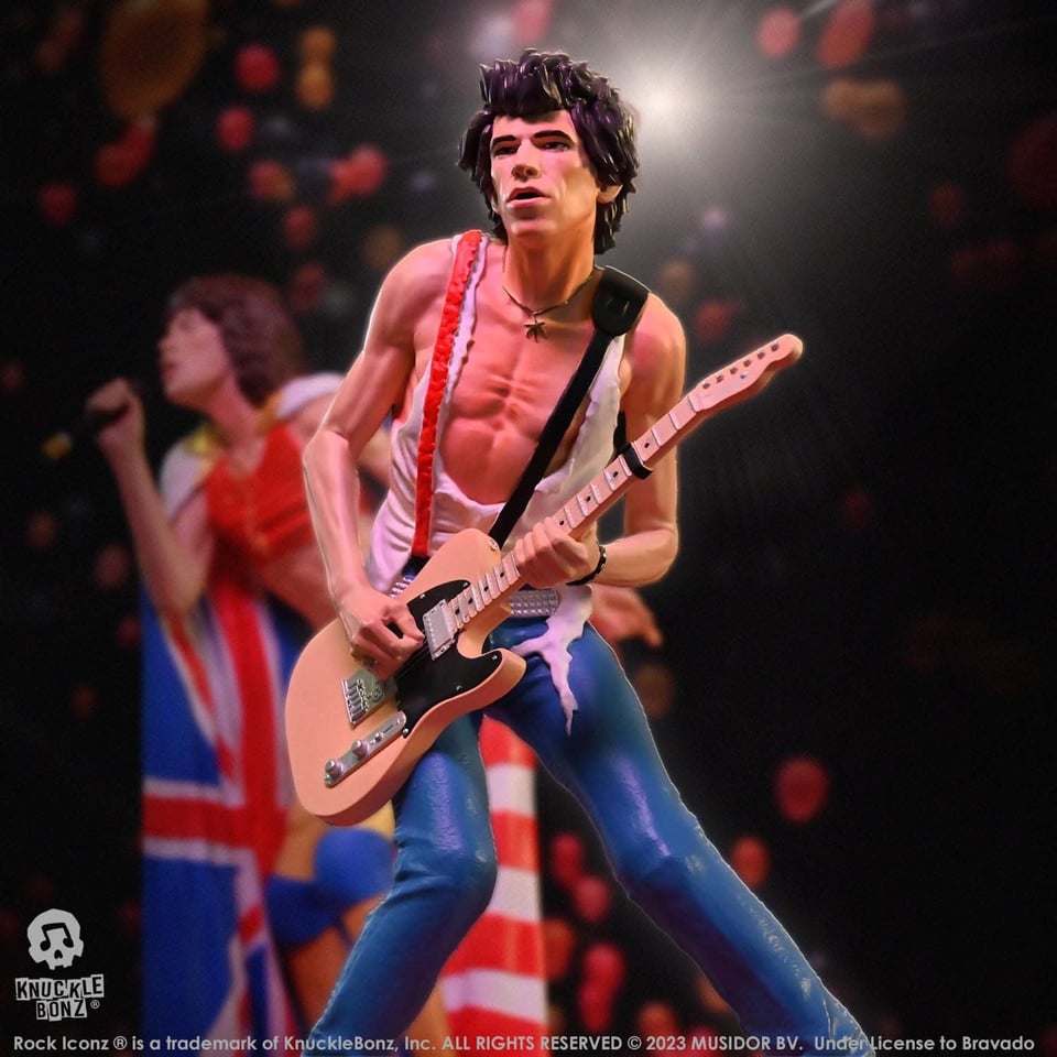 Rock Iconz - The Rolling Stones - Keith Richards Beeld (Tattoo You Tour 1981)