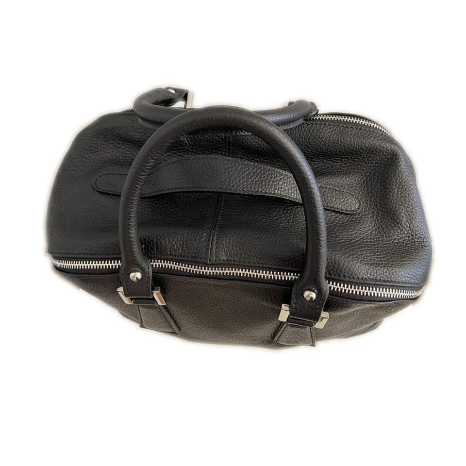 Double Check Hand and Shoulder Bag Black