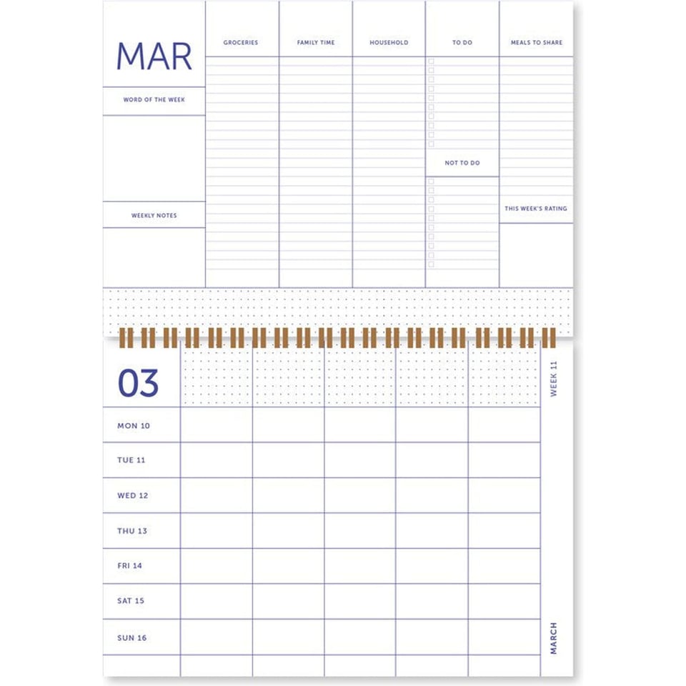 A-Journal 18 Months Family Planner 2024-2025