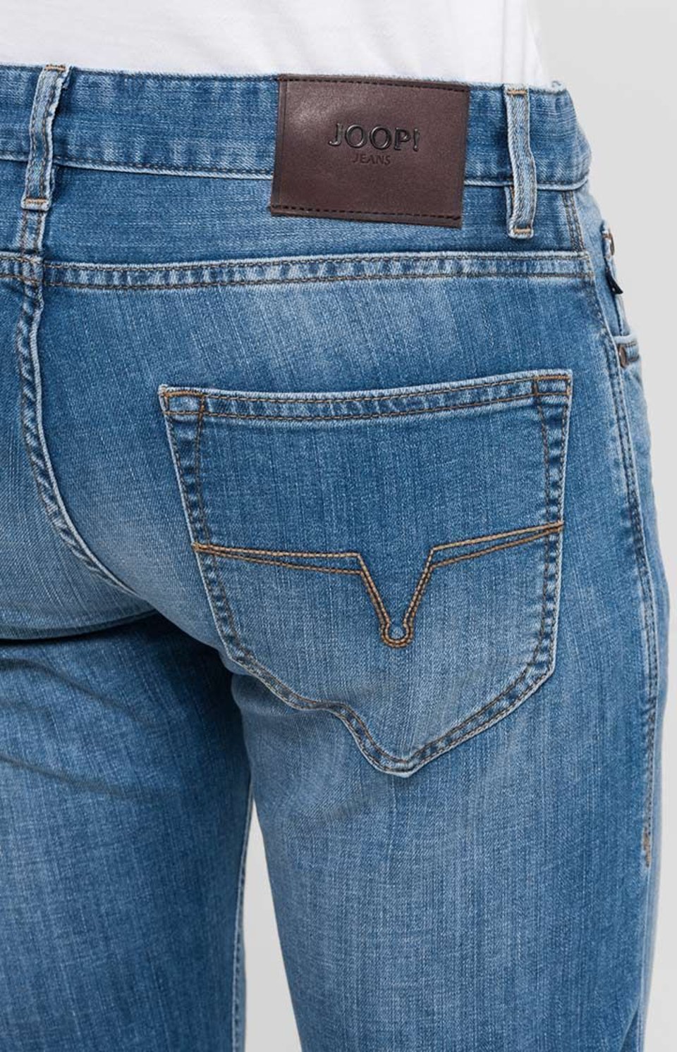 Modern Fit Jeans Mitch In Mid Blue Denim