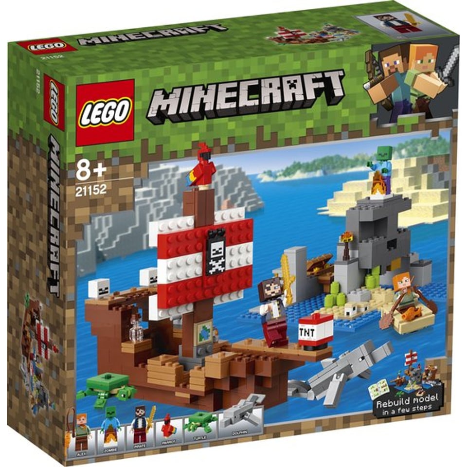 Lego Minecraft 21152 Avontuur Op Het Piratenschip