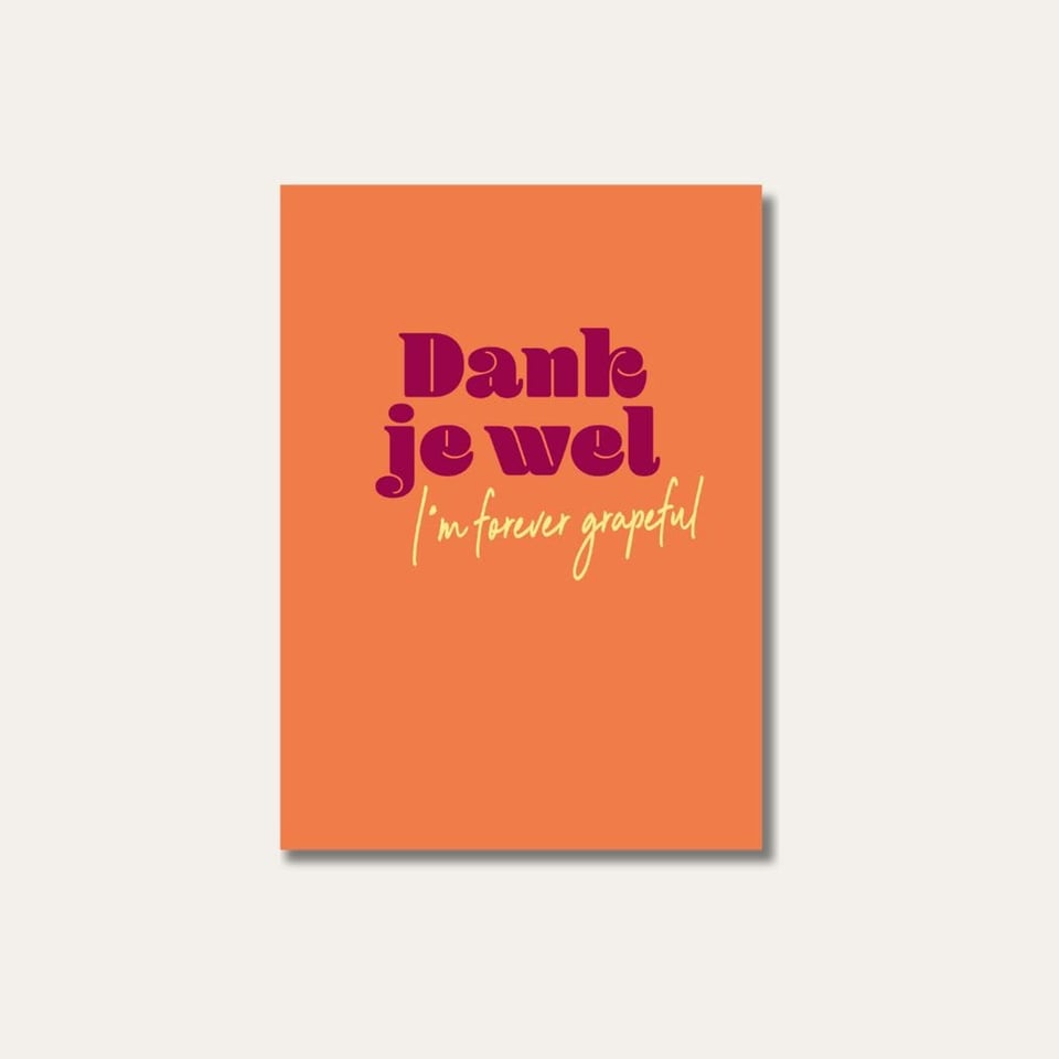 Le Club Des Vins - Wenskaart - I'm Forever Grapeful