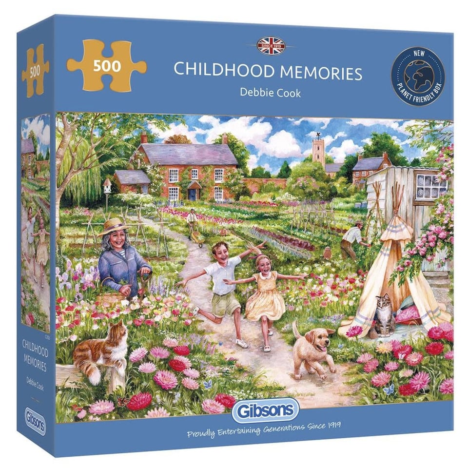 Gibsons Puzzle Debbie Cook Childhood Memories 500 Pieces