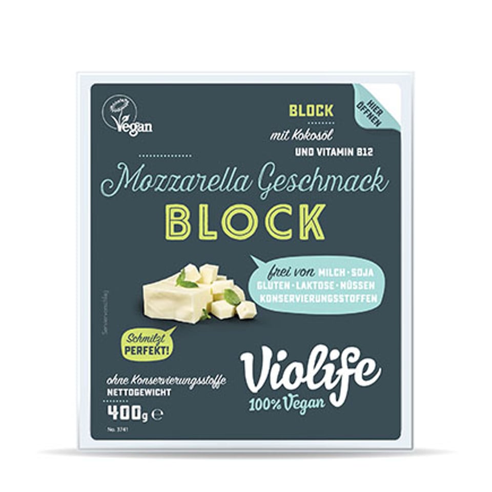 Violife BLOCK with Mozzarella Flavour 400g