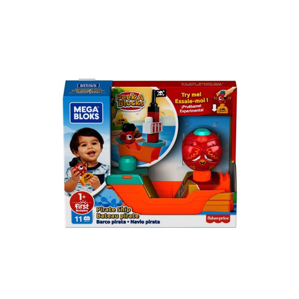 Mega Bloks First Builder Peek a Block Pirate Ship