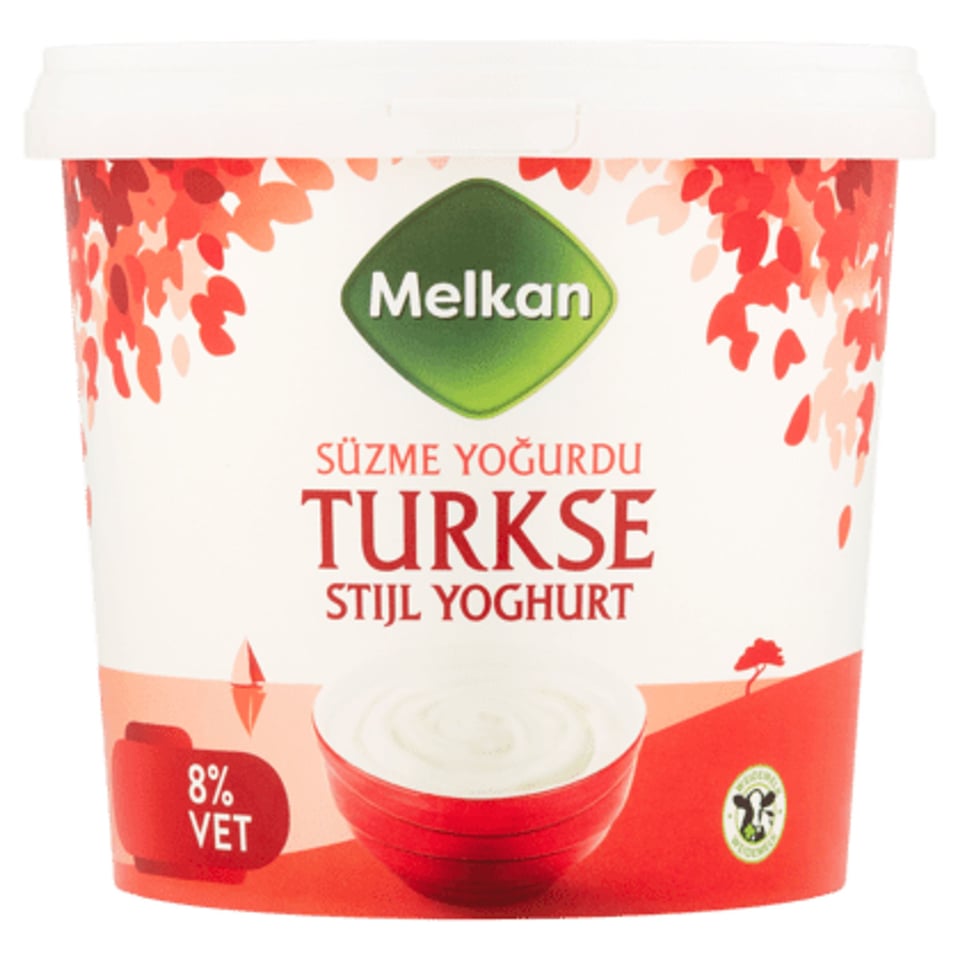 Melkan Turkse Stijl Yoghurt 8% Vet