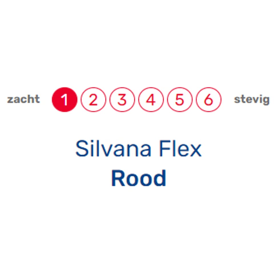 Silvana Flex Rood Zacht 10 Cm Hoofdkussen