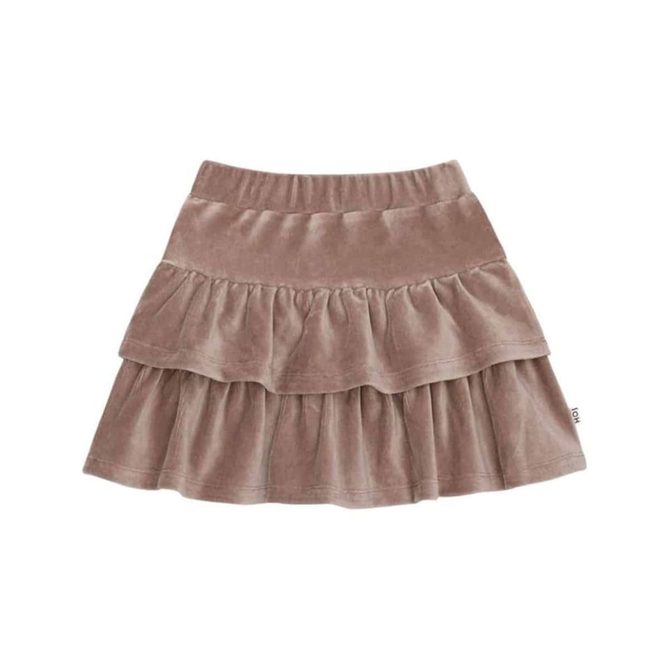 House of Jamie Ruffled Skirt Warm Taupe