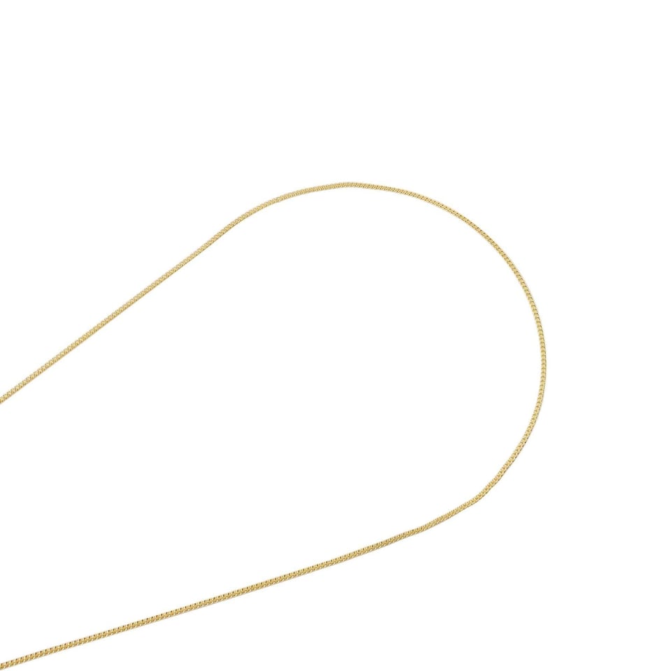 Gold Plated Necklace with Hexagon and Rod