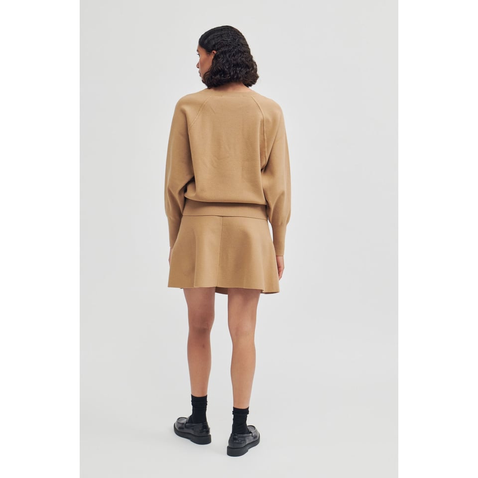 Second Female Octavia Knit O-Neck - New Tobacco Brown
