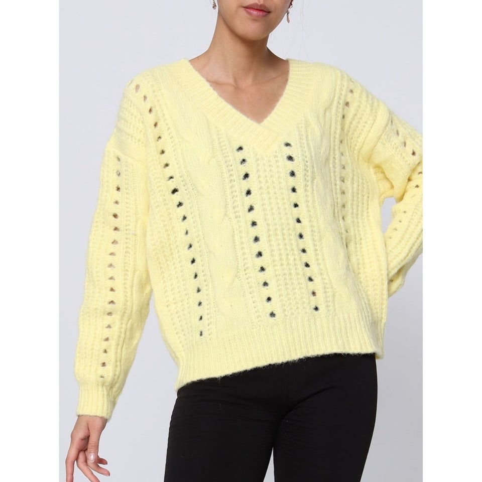 Yellow pullover - OneSize - 1 maat