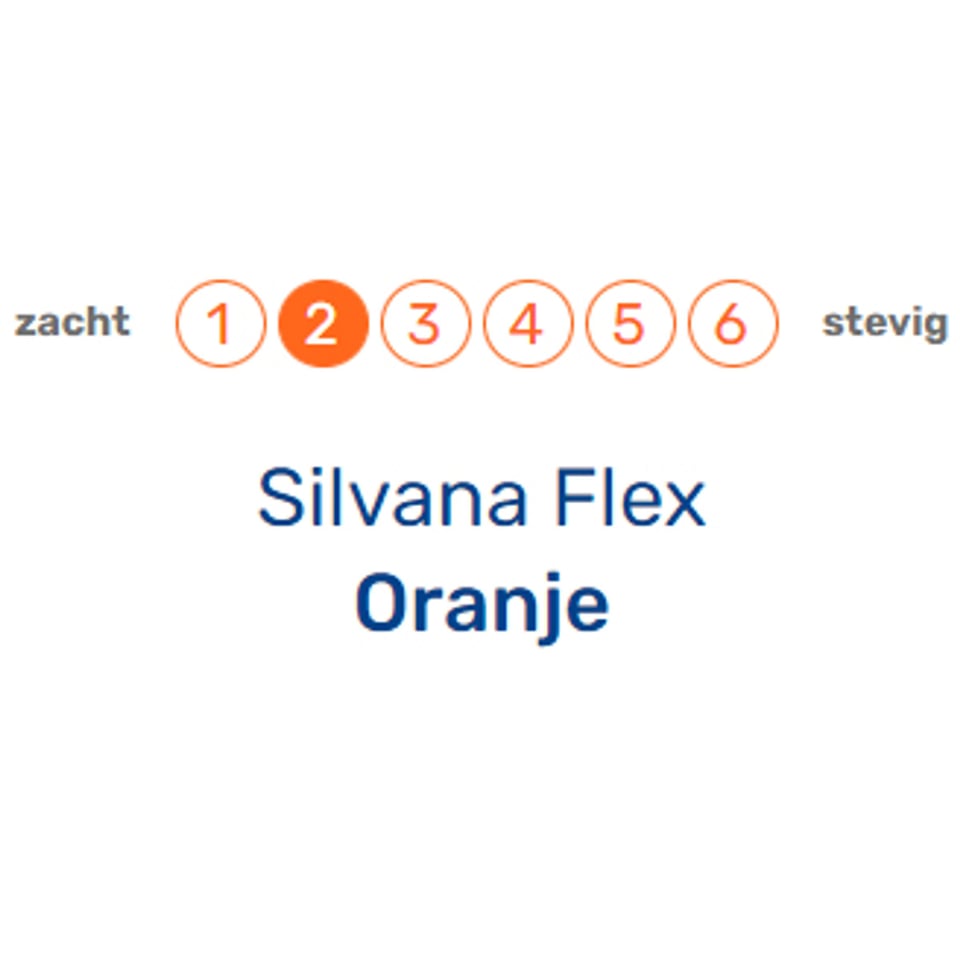 Silvana Flex Oranje Medium 10 Cm Hoofdkussen