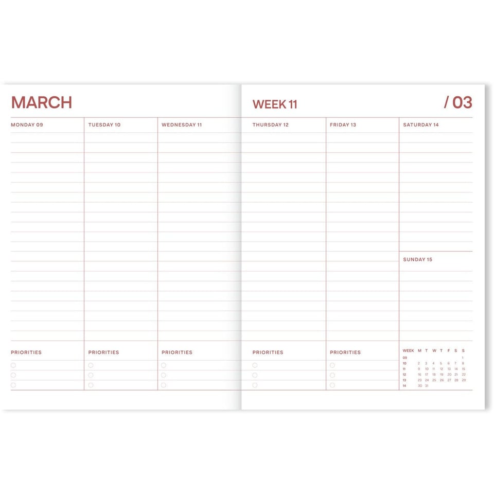 A-Journal 2025/2026 College Diary A5+ Fabrique