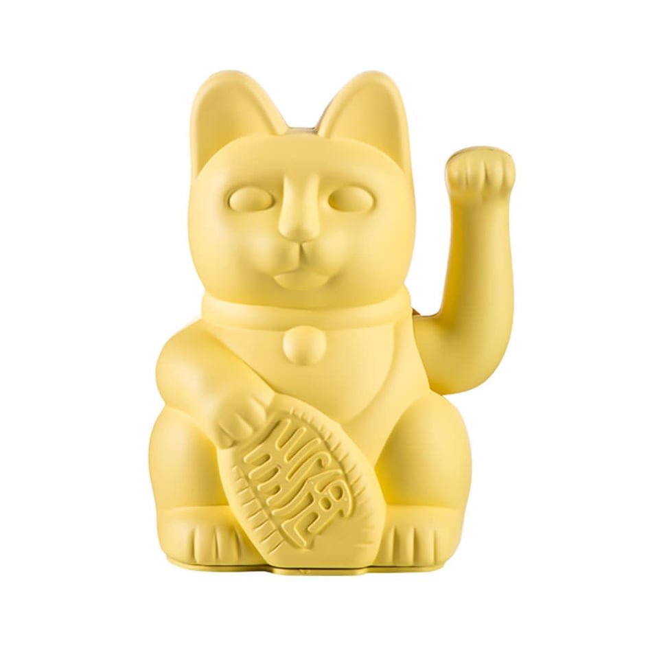 Lucky Cat Yellow 10x15cm