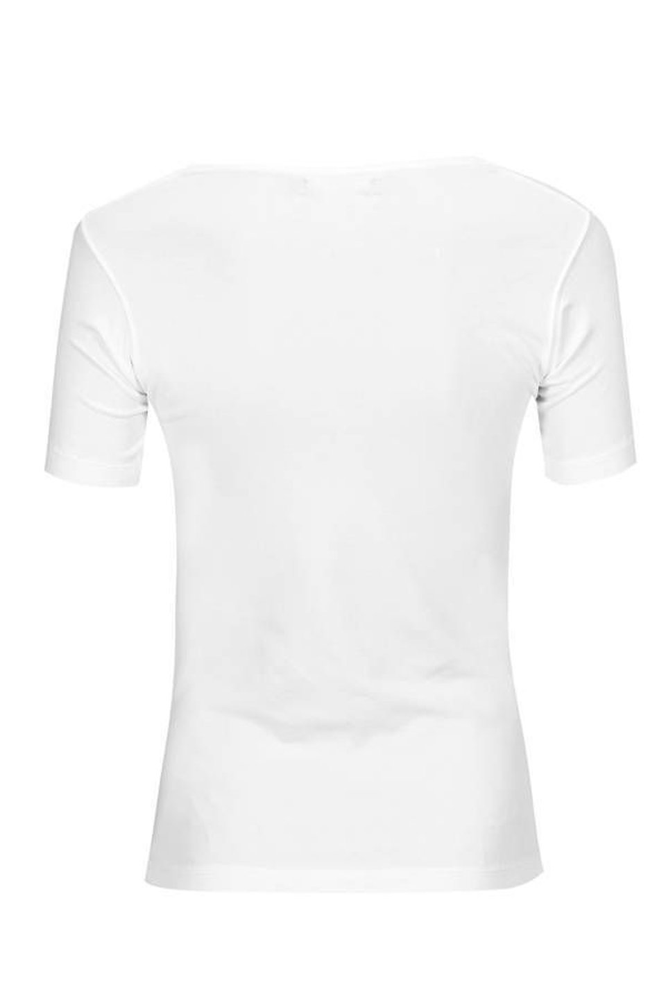 U-Neck Short Sleeve - White