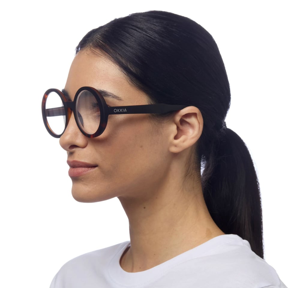 Leesbril LAURA Round Black Havana OK024B3H